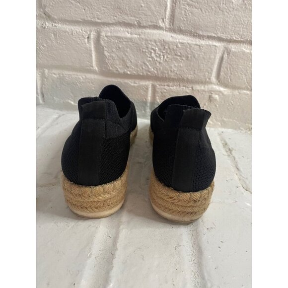 Adrienne Vittadini Sport AV Niko Black Knit Espadrilles Sz 7.5M - Picture 3 of 6